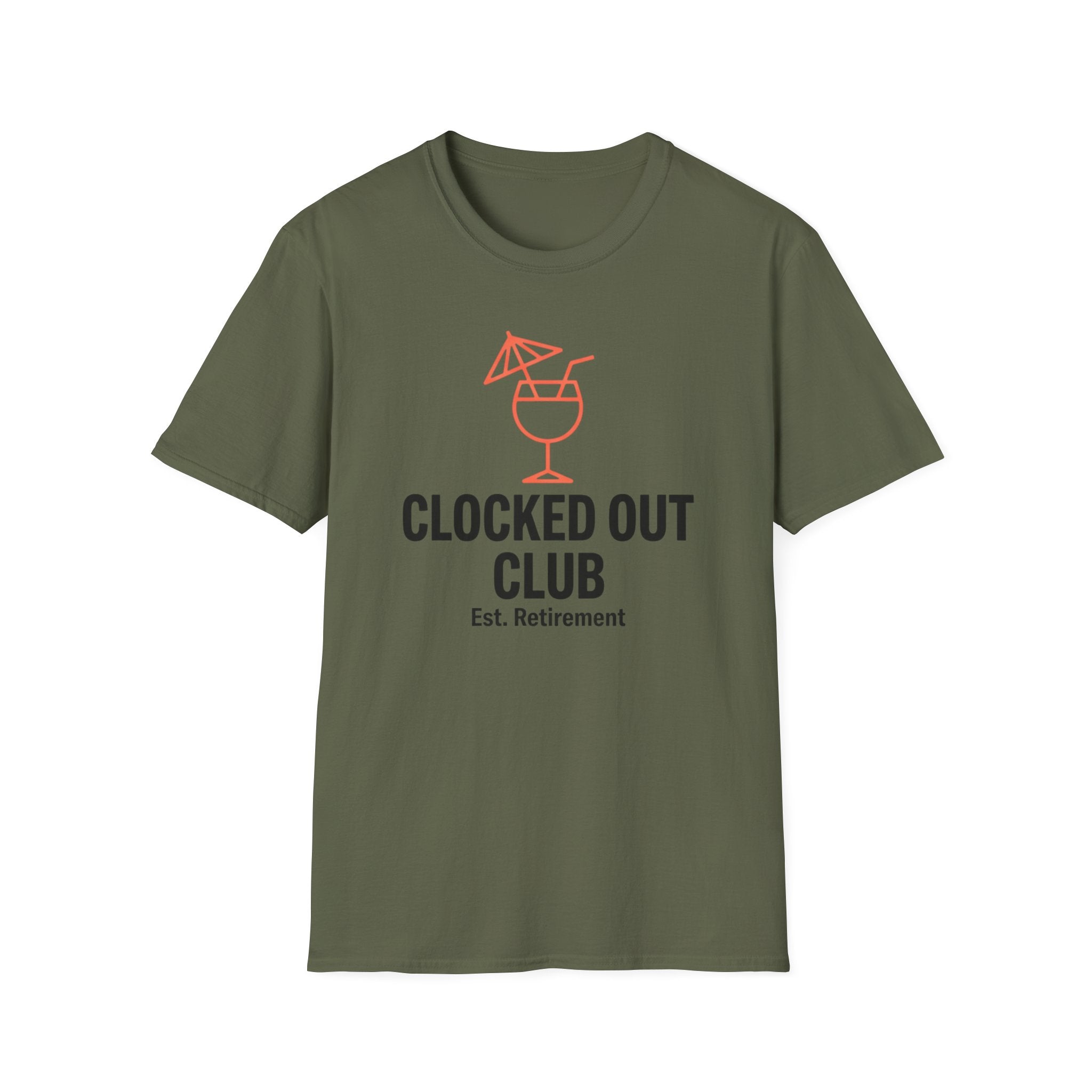 Clocked Out Club Retirement T-Shirt