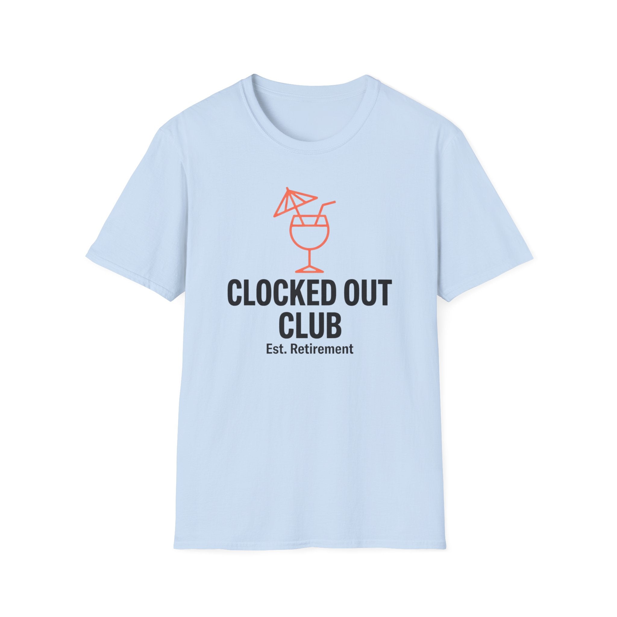 Clocked Out Club Retirement T-Shirt