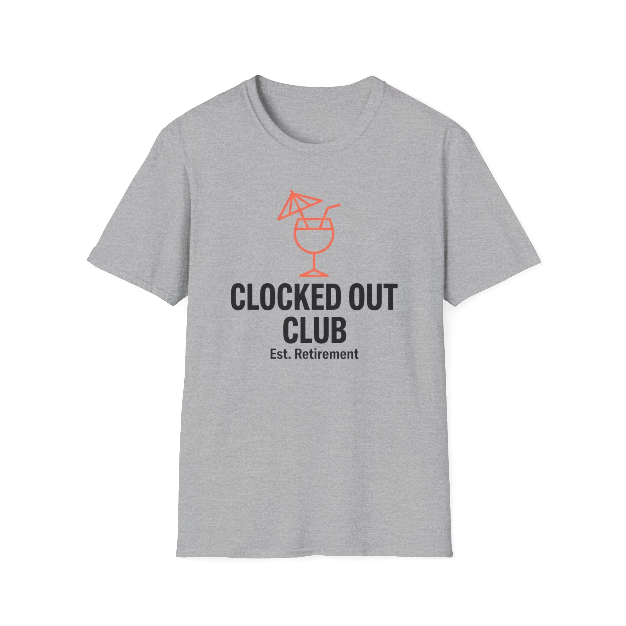 Clocked Out Club Retirement T-Shirt